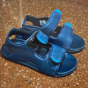 adidas Kids Navy and Bright Blue Double-Strap Sandals